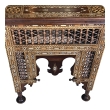 A Grand Pair of Moorish Inlaid Square Side/End Tables