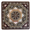 A Grand Pair of Moorish Inlaid Square Side/End Tables