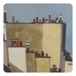 Watercolor on Paper 'Rooftops of Paris' by Michael Dunlavey