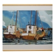 watercolor on paper: the old timers, oslo, norway by Michael Dunlavey, signed and framed