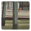 Watercolor on Paper 'Sea Dog, Santa Barbara, California' signed by Michael Dunlavey