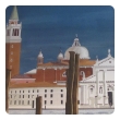 Watercolor on Paper 'Chiesa di San Maggiore, Venice' signed Michael Dunlavey