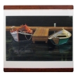 Watercolor on Paper 'Interlude, Two Dories, Boston Harbor signed 'Michael Dunlavey' 