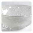  exquisite french clear and frosted glass bird bowl by Lalique