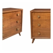 Pair of John Stuart Mid-Century 3-Drawer Bachelor Chests/Bedside Cabinets 