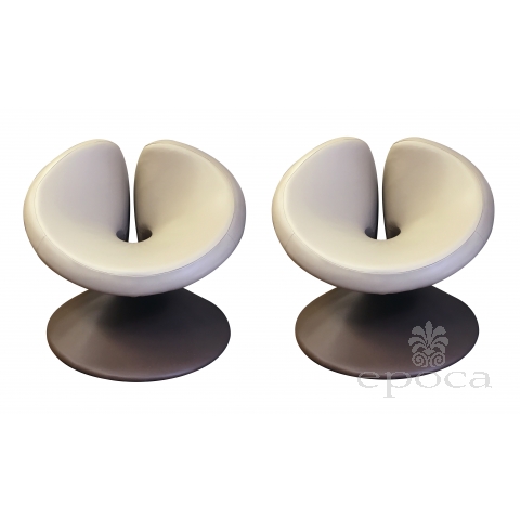  sumptuous and curvaceous pair of 'Kimono' chairs designed by Eggarat Wongcharit, Bangkok
