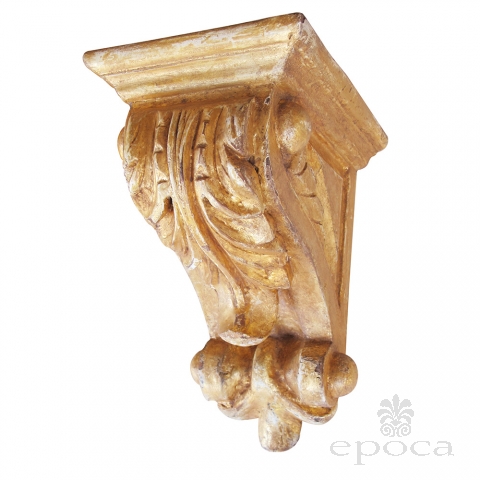 a well-carved american classical-revival giltwood corbel/bracket