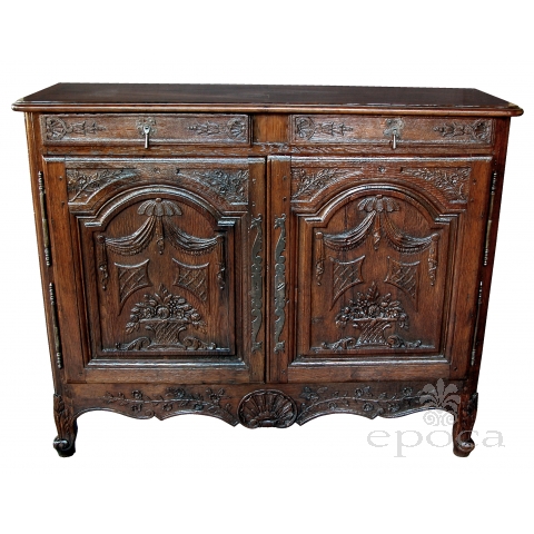 french provincial oak 2-door buffet