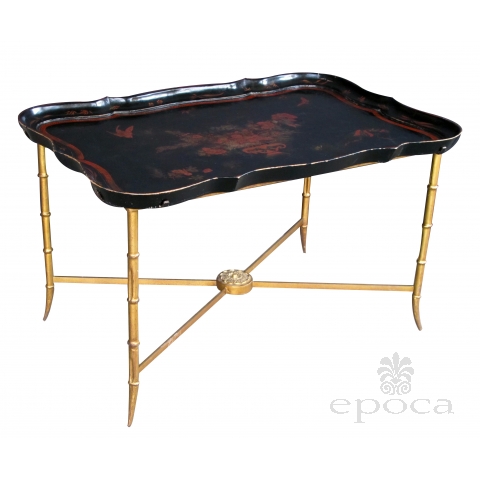 a good quality and elegant french 1940's tray table by Maison Bagues, Paris