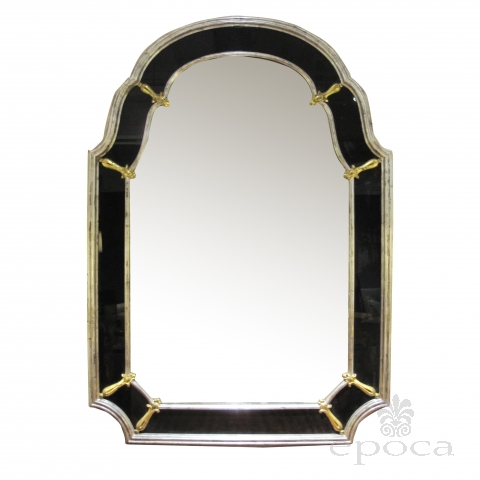 Epoca American Hollywood Regency 1960 S Silver Giltwood Mirror