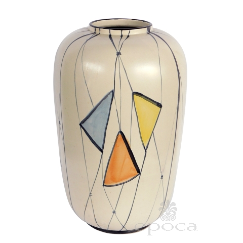 Large 1960's Vase by Mans Bodo for Bay Keramik