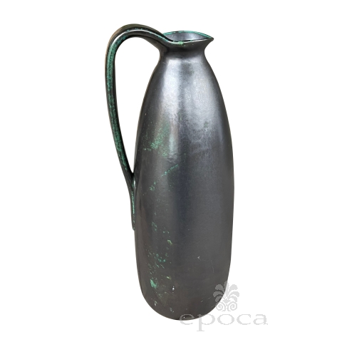 Impressively Large Ruscha Pottery Raku Glazed Ewer