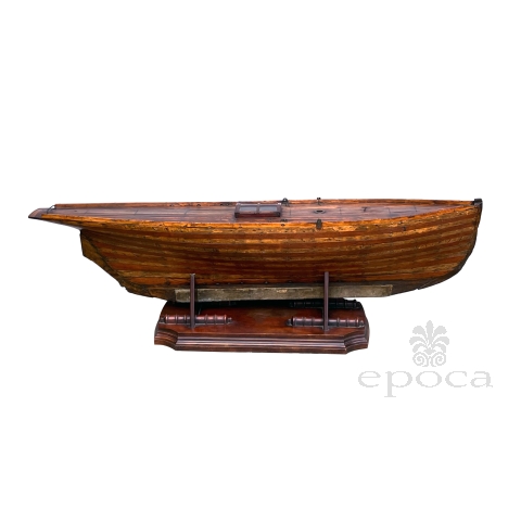 Large Late 19th Century Ship Model or Pond Yacht Hull