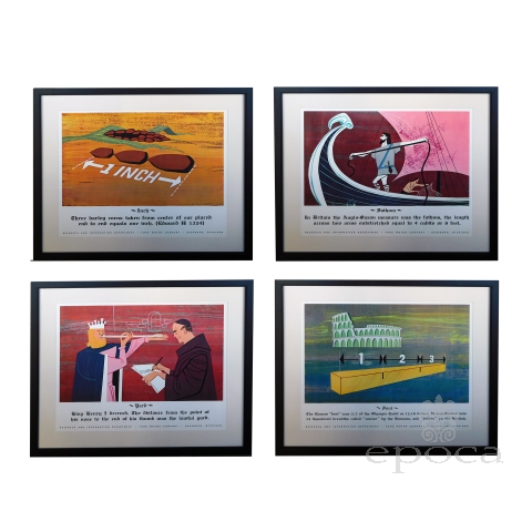 Four Vintage Educational Ford Motor Company Posters, Research and Information Department